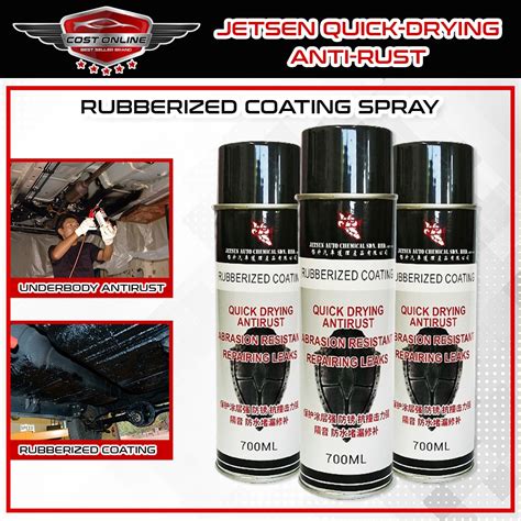 Jetsen Quick Drying Anti Rust Rubberized Coating Spray Aerosol Paint