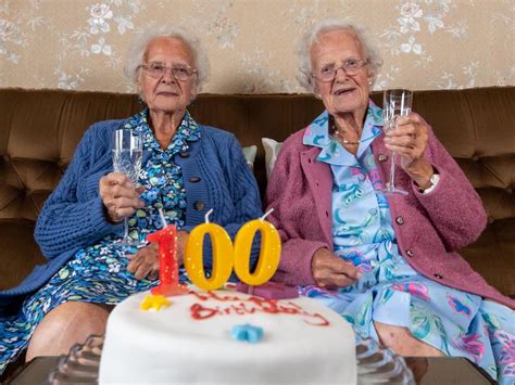 Britains Oldest Identical Twins Celebrate 100th Birthday After Moving