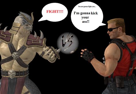 Shao Kahn Vs Duke Nukem By Geocw89 On Deviantart