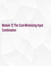 AP Module72 The Cost Minimizing Input Combination Ppt Module 72 The