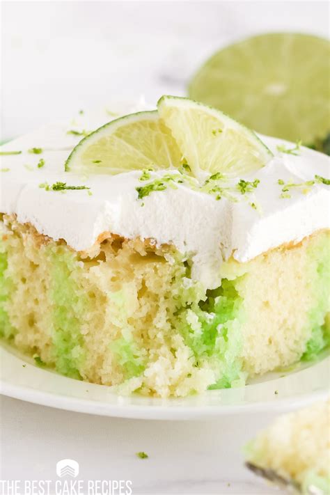 Lemon Lime Poke Cake with Whipped Frosting | The Best Cake Recipes