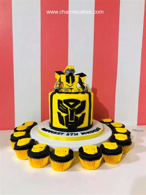 Bumble Bee Transformers Cake, A Customize Transformers cake