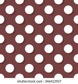 Tile Vector Pattern White Polka Dots Stock Vector Royalty Free