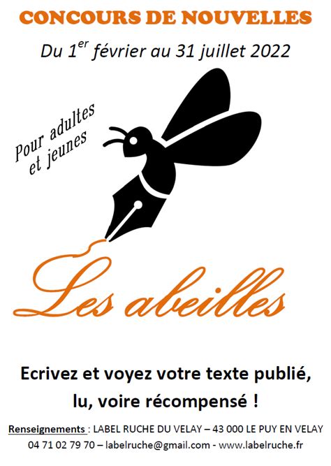 Concours De Nouvelles Les Abeilles Tisseurs De Mots