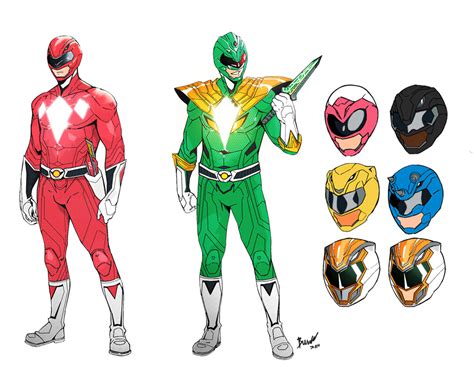 Terrence Burks Power Rangers Redesign Concept