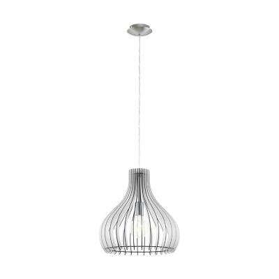 Lámpara de Colgar Madera Blanco 1 luz 60W E27 Sodimac Chile