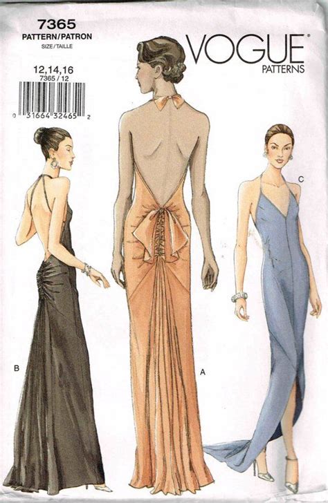 Evening Gown Dress Patterns Sewing