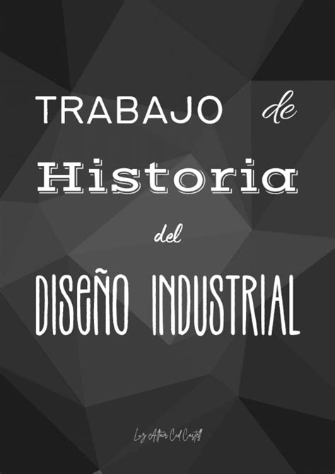 Apuntes De Historia Del Diseño Industrial