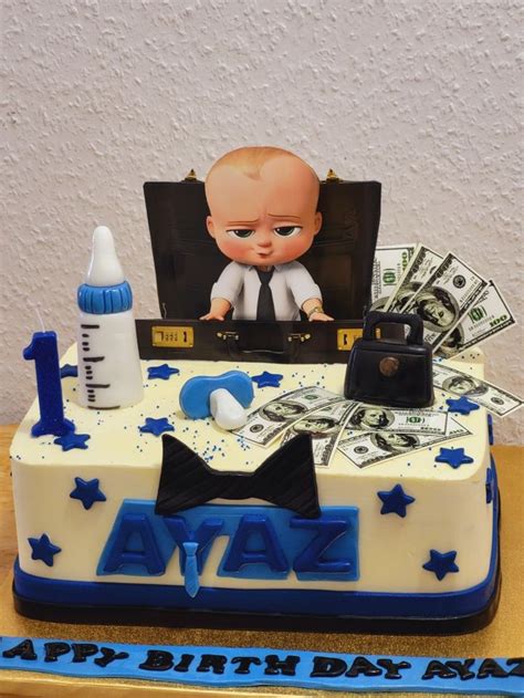 Pin By Sidra Almar On Baby Boss Soso Baby St Birthday Cake Baby