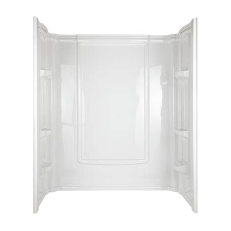 Aqua Glass Eleganza Shower Wall Surround One Piece Common X Actual 34 In X In The Shower