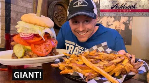 Theres A Whole Garden On This Giant Burger Challenge Youtube