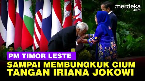 Momen PM Timor Leste Xanana Gusmao Cium Tangan Sampai Membungkuk Iriana