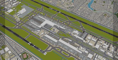 Bogota El Dorado Airport 3D Model 10km by 3dstudio