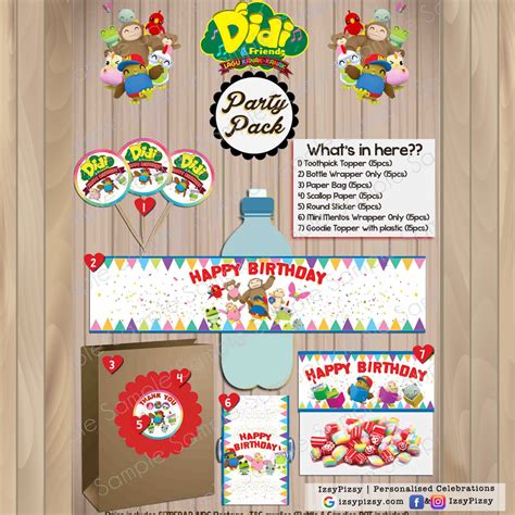 Didi & Friends Party Pack – IzsyPizsy