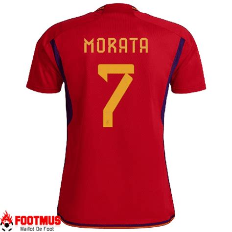 Promo Maillot De Foot Espagne Morata Coupe Du Monde Domicile