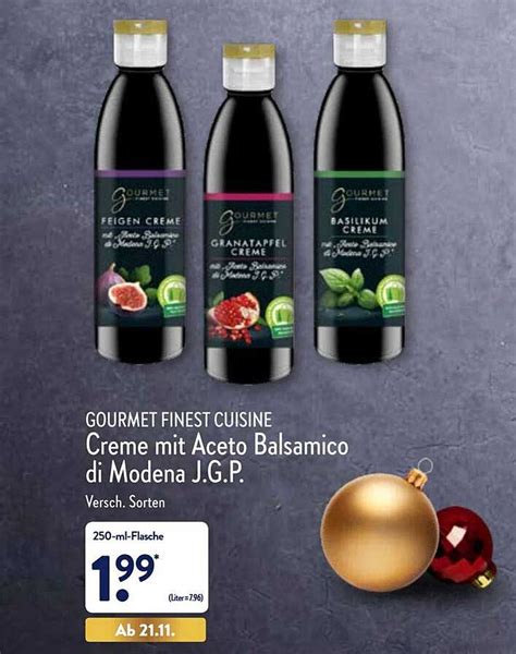 Gourmet Finest Cuisine Creme Mit Aceto Balsamico Di Modena J G P