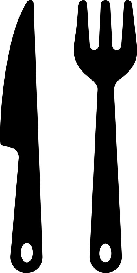 Knife and fork icon in black color. 24254129 Vector Art at Vecteezy