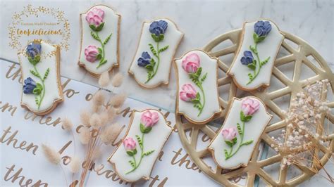 Video Tutorial How To Make SWEET PEA FLOWER COOKIES For Mother S Day