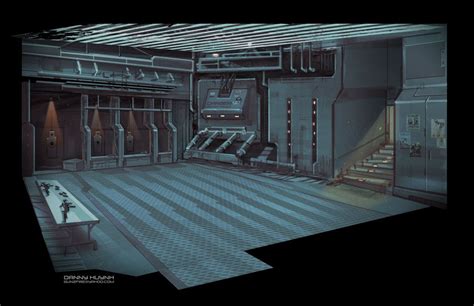 Environment By 152mm On Deviantart Sci Fi Architecture Scifi Room Environment