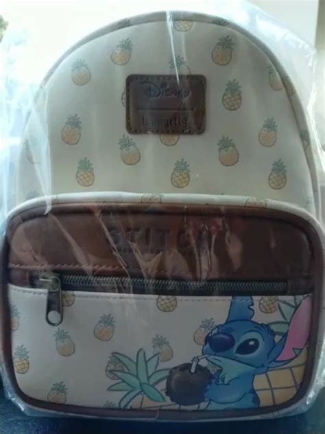 DISNEY LOUNGEFLY LILO Stitch Pineapple Coconut Mini Backpack BNWT Hot