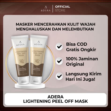 Jual Adera Lightening Peel Off Mask Beli Gratis Mencerahkan Kulit