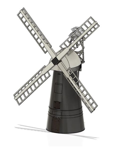 I model and print windmills, working to make them available as model ...