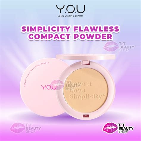 Jual Y O U Simplicity Flawless Compact Powder Bedak Padat Natural