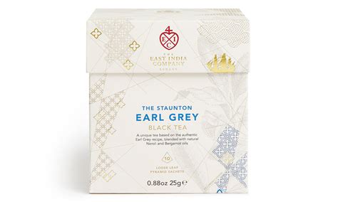 The Staunton Earl Grey Black Tea Pyramid Sachets X10 The East India Company Lifestyle