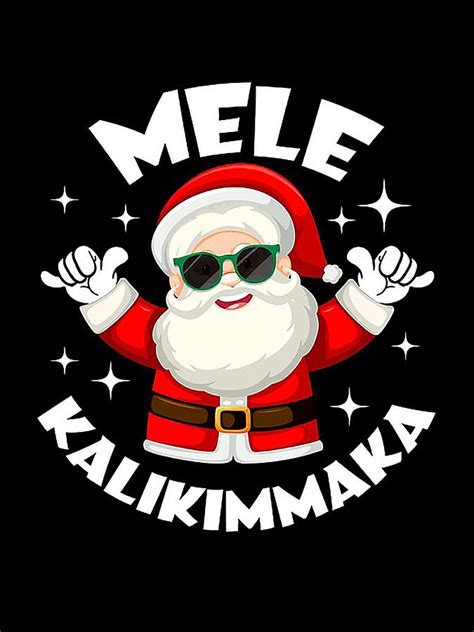 Mele Kalikimaka Christmas Shaka Tee Santa Claus Hawaiian Digital Art By