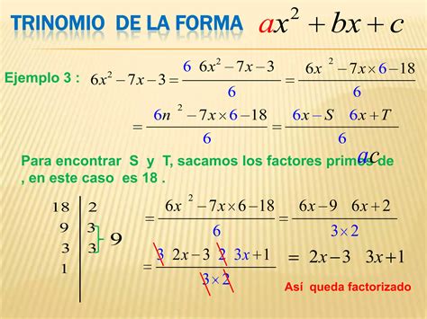 Factorizacion De Trinomios De La Forma Ax Bx C Ppt