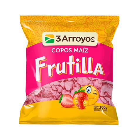 Copo De Maiz 3 Arroyos Sabor Frutilla 200g Disco