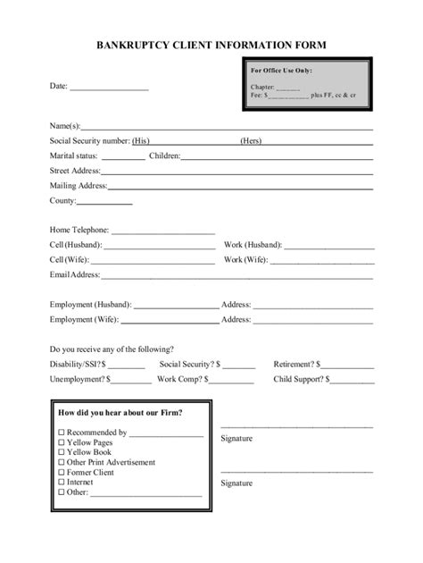 Fillable Online Domestic Relations Information Form If You Rwk