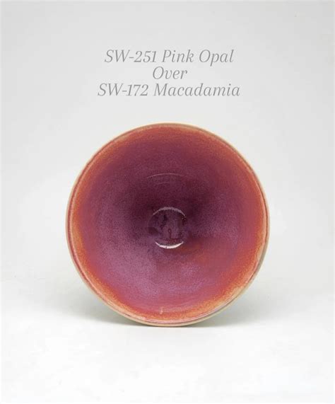 MAYCO Glaze Combo SW251 Pink Opal Over SW172 Macadamia In 2023