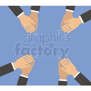 hands clapping vector clipart #408951 at Graphics Factory.