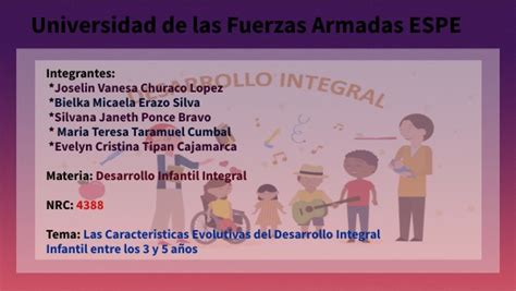 Las características evolutivas del desarrollo integral infantil