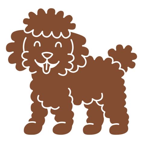 Brown Poodle Standing Png And Svg Design For T Shirts