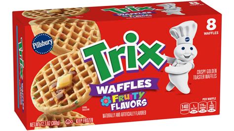 Pillsbury Trix Frozen Waffles 8 Waffles 127 Oz