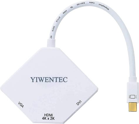 YIWENTEC Multi Function Thunderbolt Mini DisplayPort DP To HDMI VGA DVI