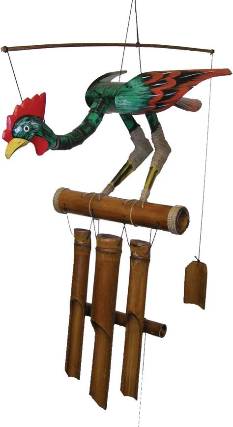 Amazon Cohasset Gift Garden Annie Rooster Bamboo Wind Chime For