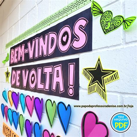 Decora O Bem Vindos Para Painel Grande Papo Da Professora Denise