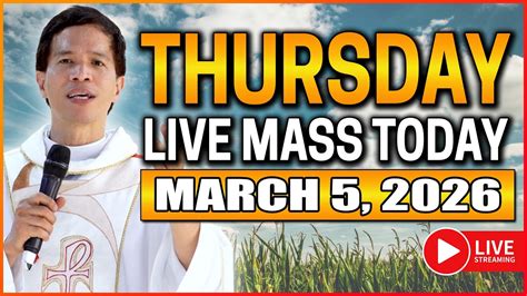 filipino  mass today  ii march   ii fr fidel roura