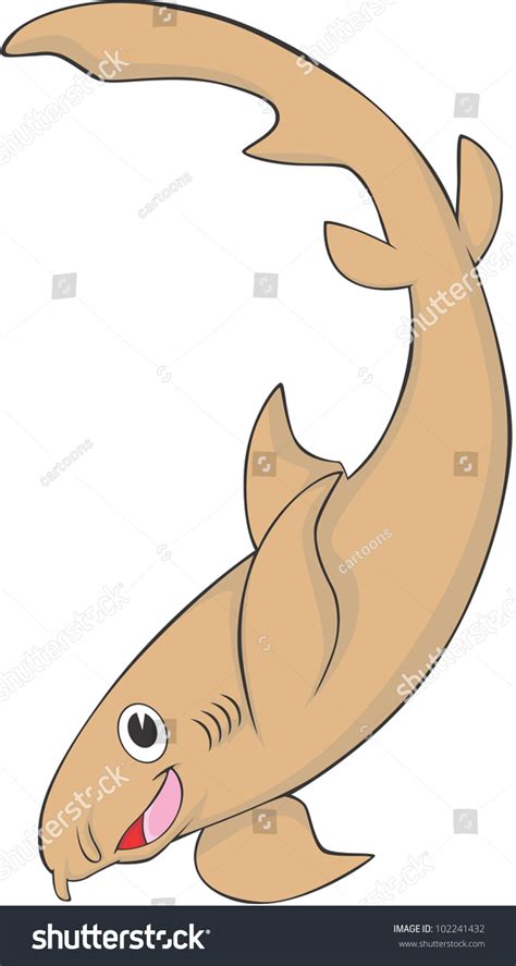 Happy Nurse Shark Cartoon Stock Vector 102241432 - Shutterstock