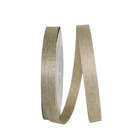 Reliant Ribbon C In Yards Linen Natural Sparkle