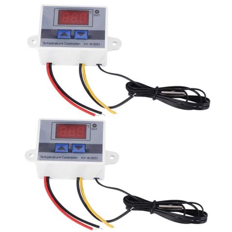 2X 220V Digital LED Temperature Controller 10A Thermostat Control