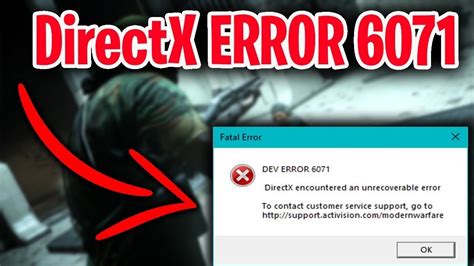 Call Of Duty Warzone Directx Dev Error 6071 SoluciÓn Como Corregir