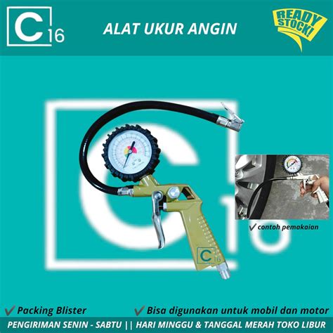 Jual Tire Inflator Air Pressure Gun Isi Ukur Tekanan Angin In Tire