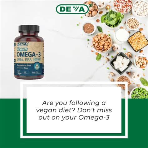 Deva Vegan Omega 3 Dha Epa Supplement Once Per Day Softgel 300 Mg