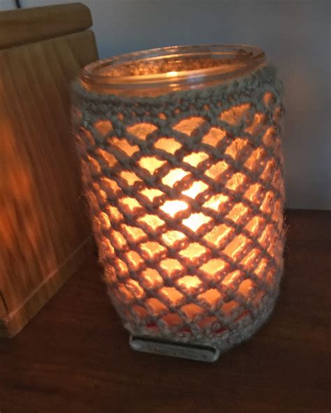 Crochet Cozy Pattern Candle Holder Pdf Cozy Pattern Pattern Etsy