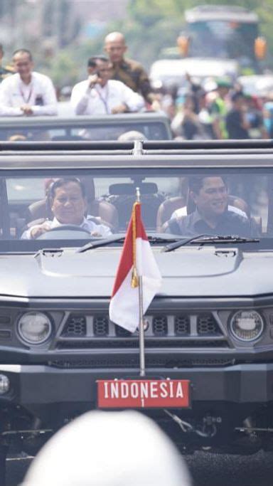 Prabowo Erick Thohir Satu Mobil Dengan Jokowi PAN Kode Keras Hadapi