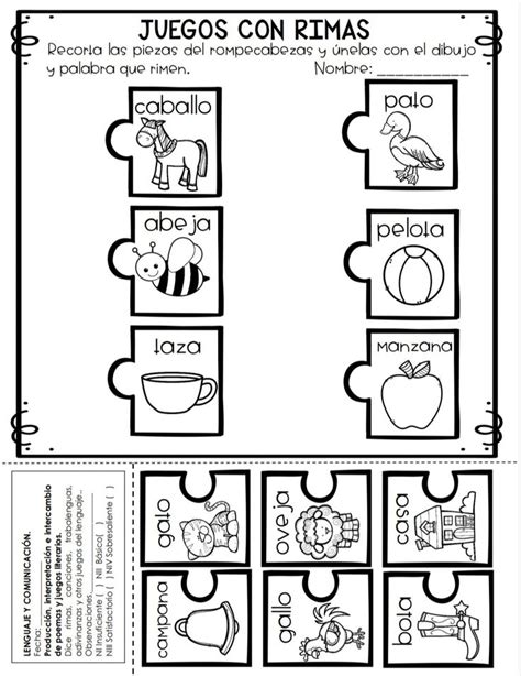 Pin De Edna En Actv Lectoescritura Actividades De Rimas Conciencia